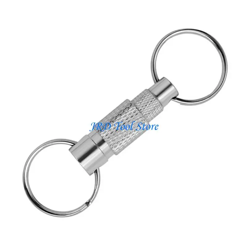 

A2UD Quick Release Keychains Pull Apart Detachable Keychains for Women Man Color Random