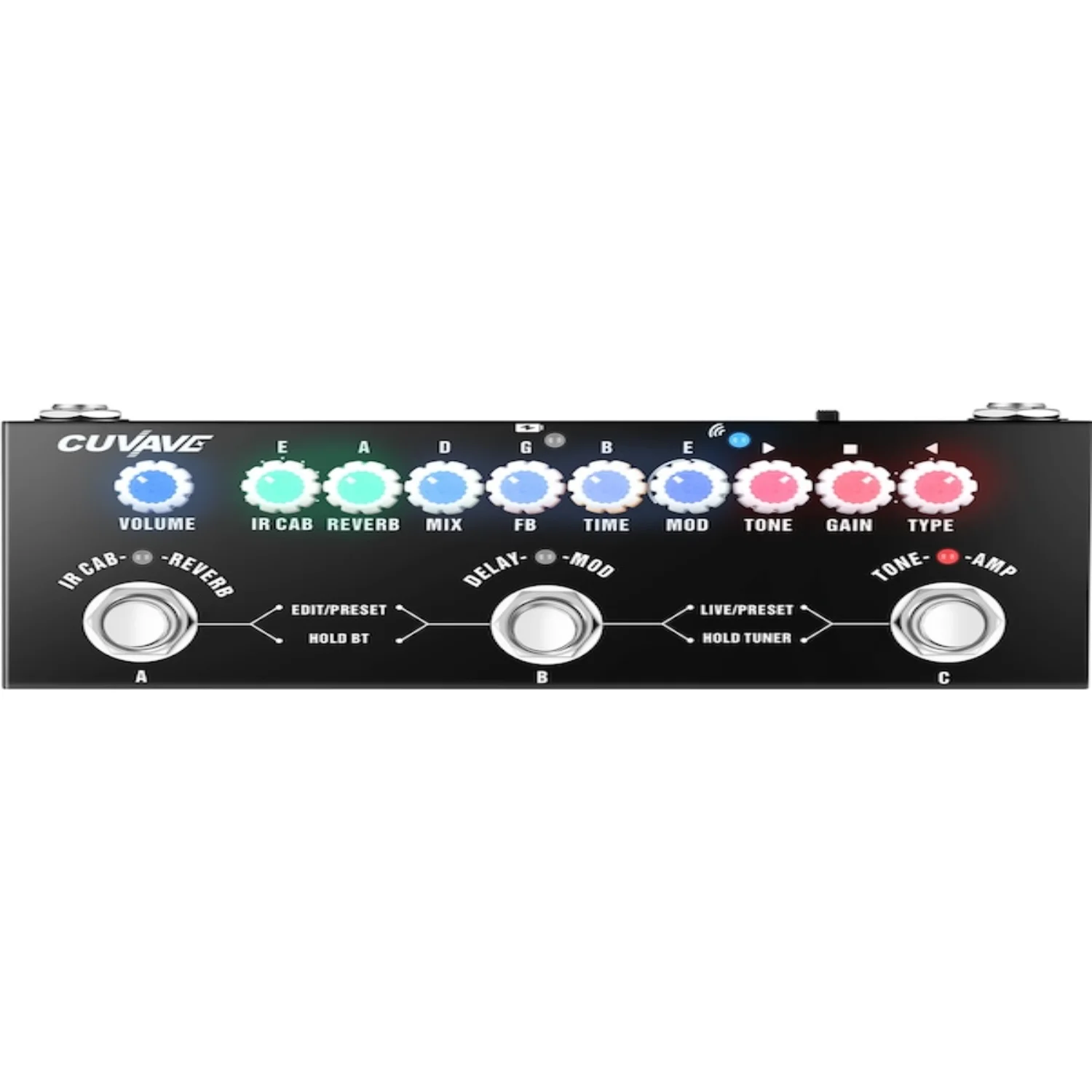 

M-VAVE Acoustic-Electric Guitar Bass Multi-functional Effects Pedal Delay Chorus Reverb Effects for Electric Guitar Rechargeable