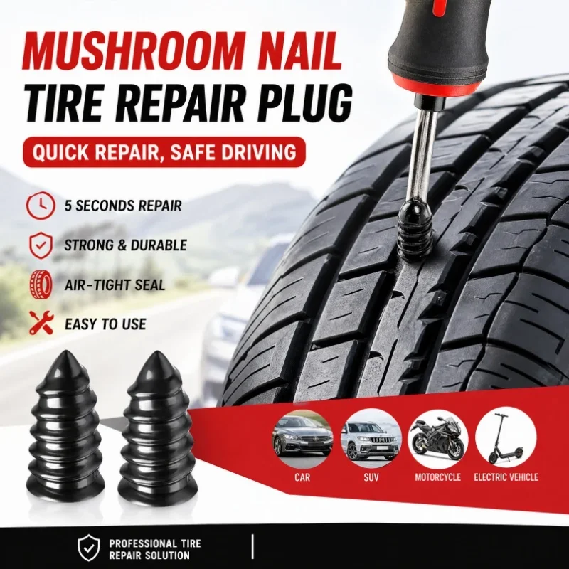 Motorcycle Vacuum Tyre Repair Nail 10/20/30pcs Tubeless Tire Puncture Repair Tools for Car Truck Scooter Bike