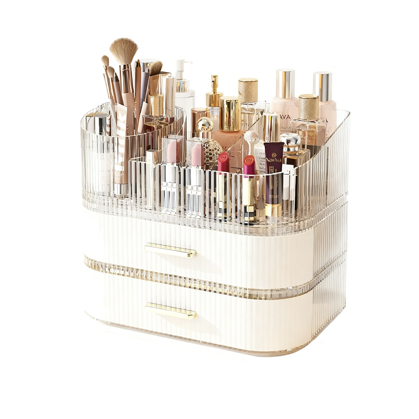 Smooth Rotating Makeup Organizer Designed For Efficient Storage Of Jessup Makeup Brushes