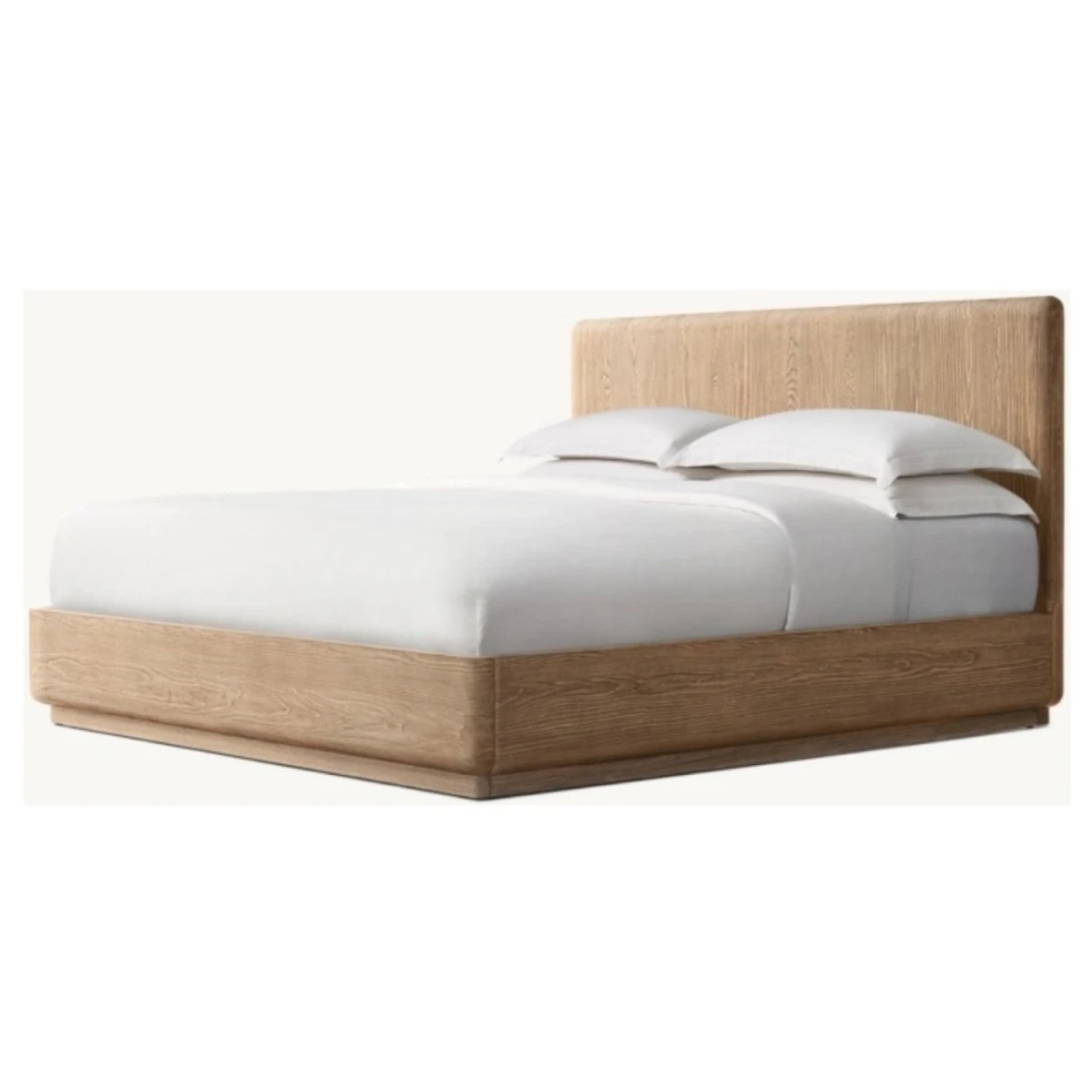 Modern, simple, light luxury, household, solid wood, large bed