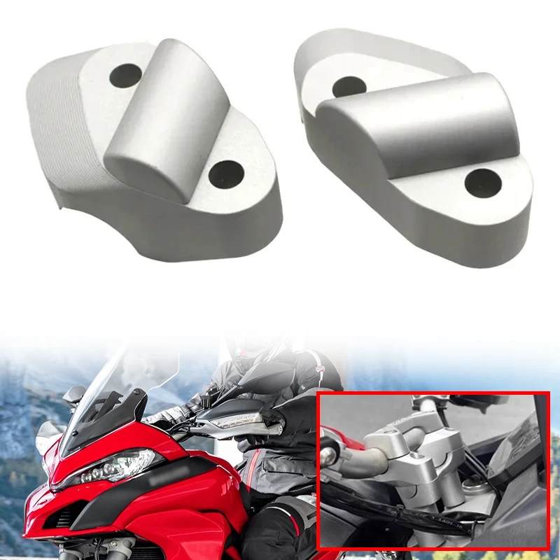 

Fit For Ducati Multistrada950 Multistrada1200 Multistrada 950 1200S 2017- Motorcycle Handlebar Riser Heightening Modified Parts