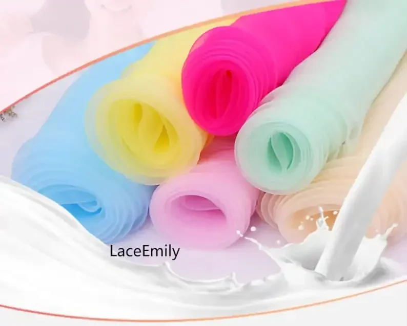 38 Colors Silky Sheer Organza Tulle Fabric Exquisite Organza fabric for Wedding decoration, wedding dress, bridal veil,