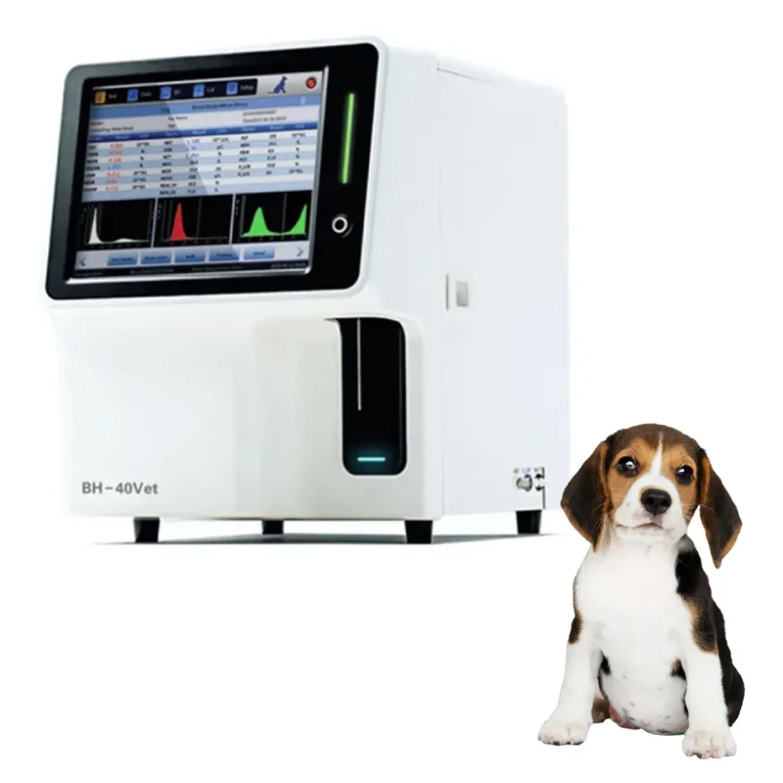 Bl-o-od Testing Machine 3-part Veterinary He-mato-logy Analyzer For Dog,Cat,Horse,Pig,Cow