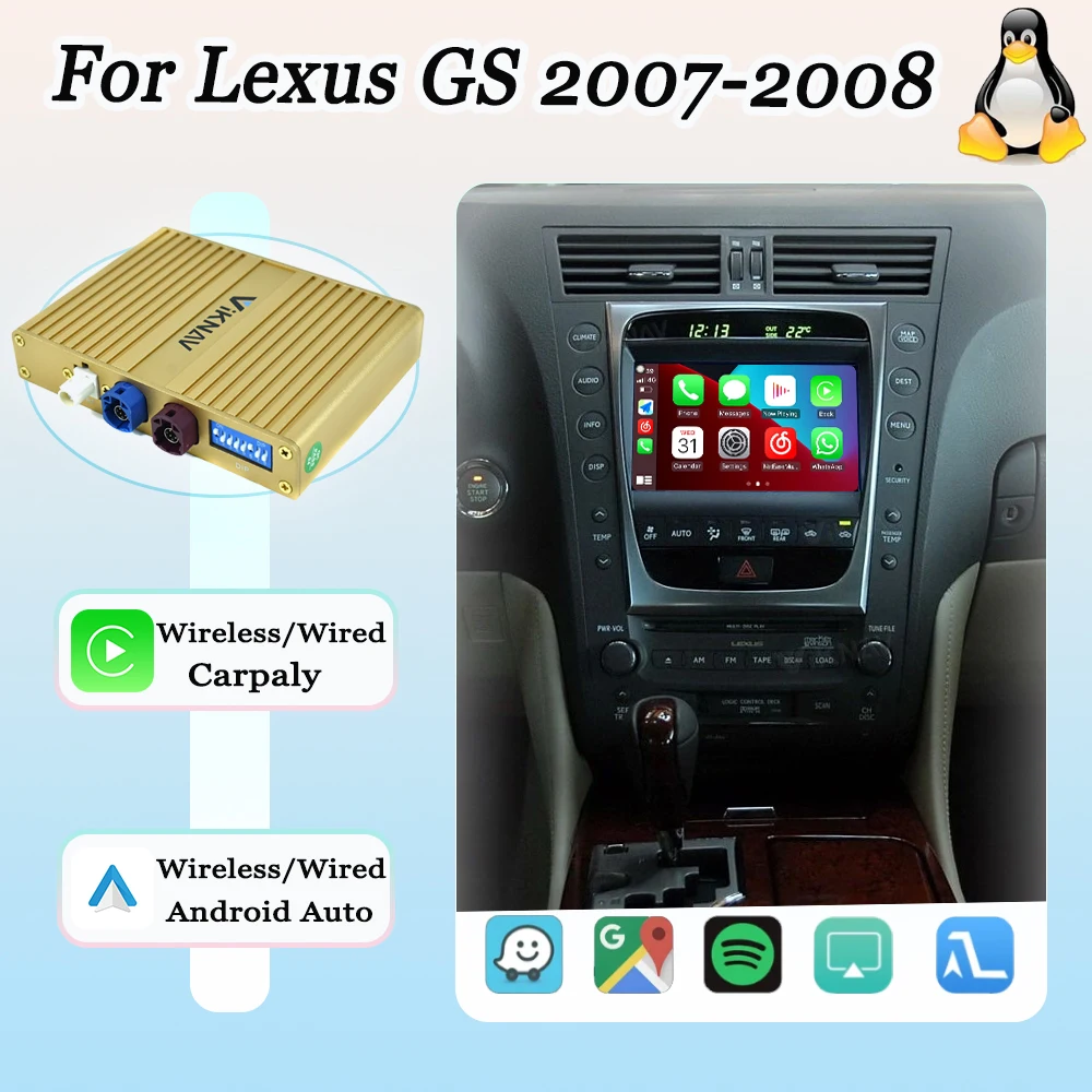 Viknav Linux System For Lexus GS 2007-2008 OEM Screen LVDS Decoder