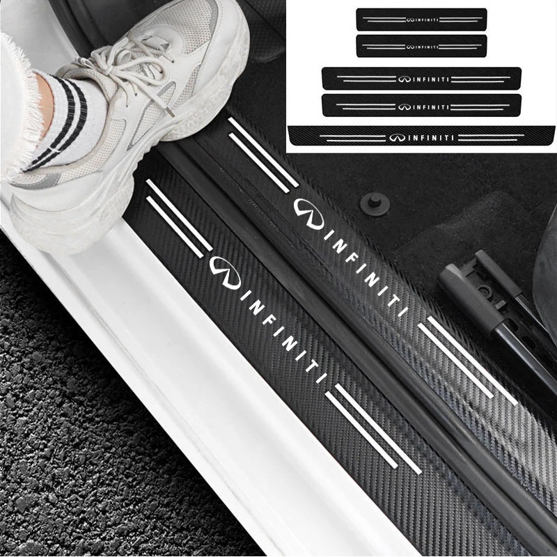 

Carbon Fiber Anti-Scratch Stickers Auto Accessories For Infiniti FX35 Q50 Q30 ESQ QX50 QX60 QX70 EX JX35 G35 G37 EX3 Accessories