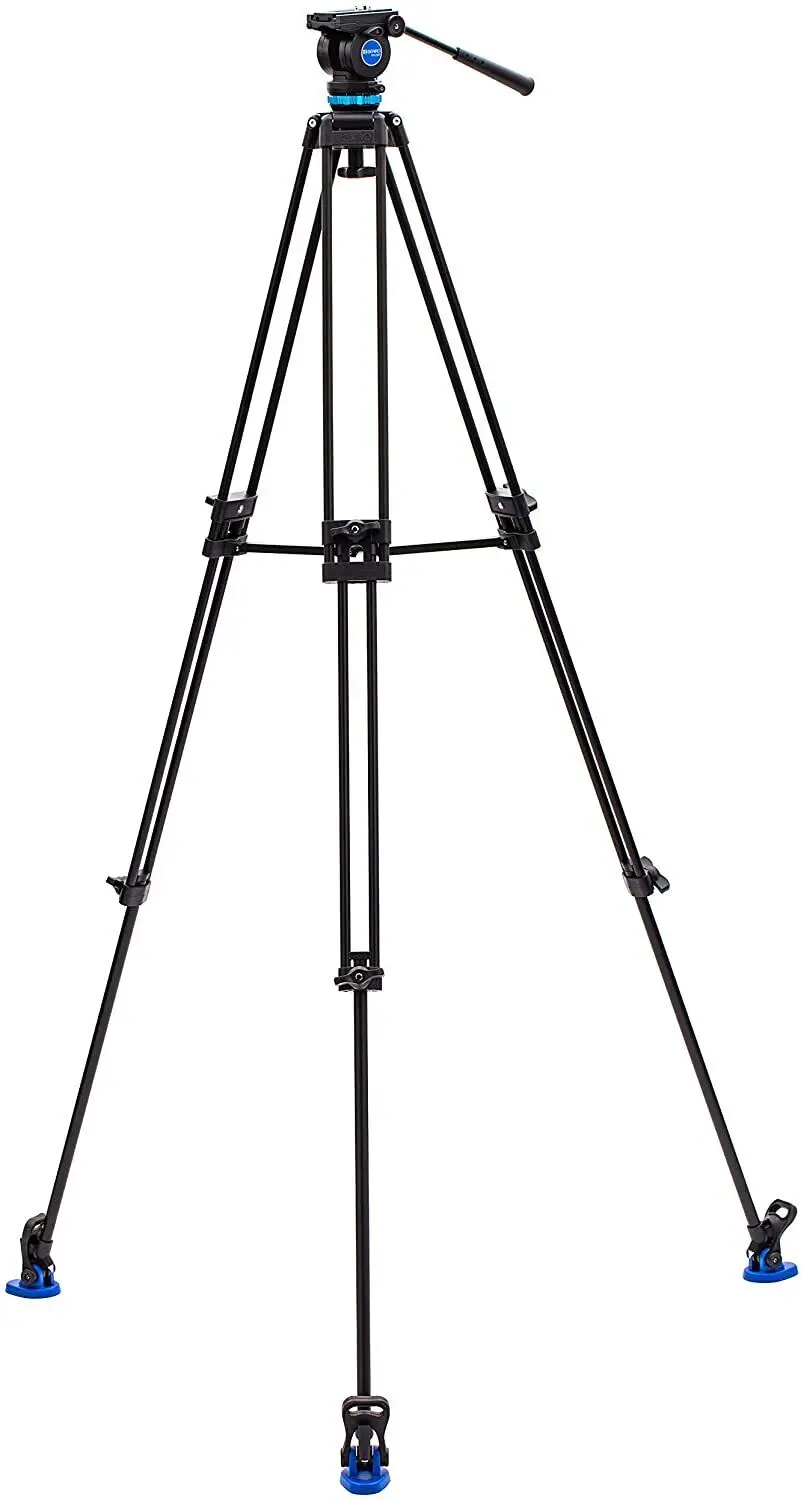 Benro KH26P Video Head & Tripod Kit 11lb Load Pan Drag 72.6