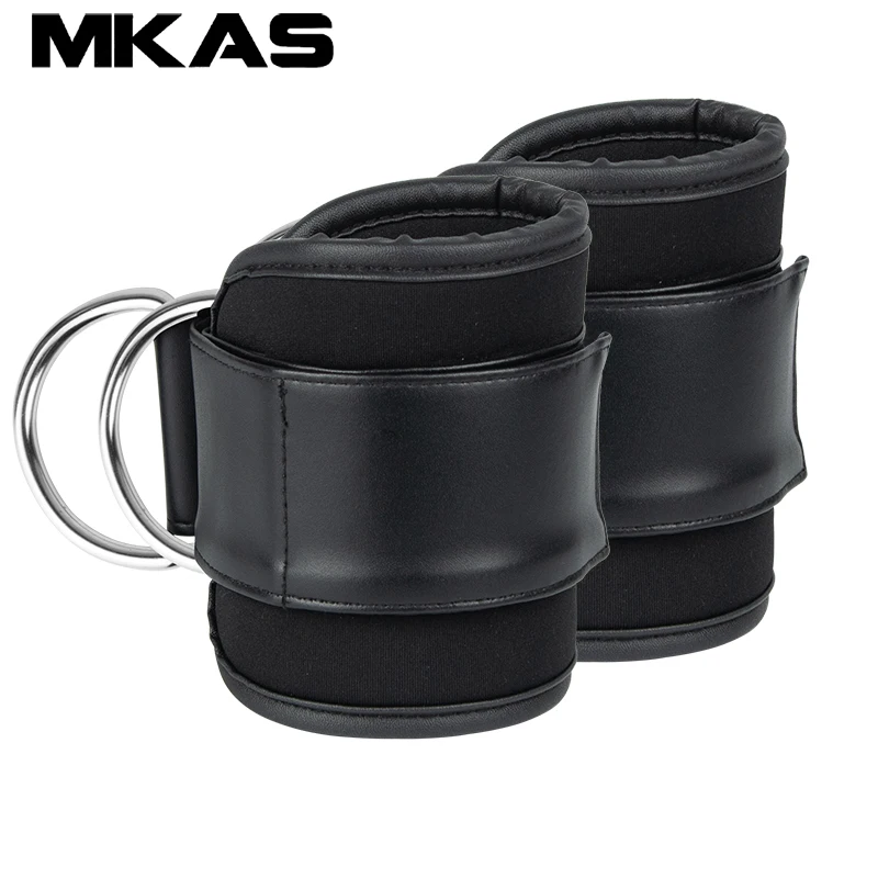 Fitness Cable Ankle Straps for Cable Machines Ankle Support Padded D-Ring Resistance Training Ankle Cuffs For Leg Glute Exercise