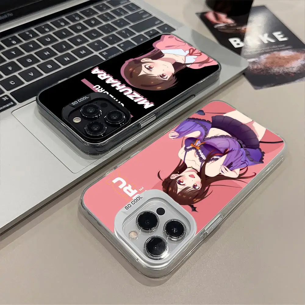 

Rent Girlfriend Chizuru Mobile Phone Case for iPhone 16 15 14 13 12 11 X XR XS 8 7 Pro Max Plus Translucent Colour Printing