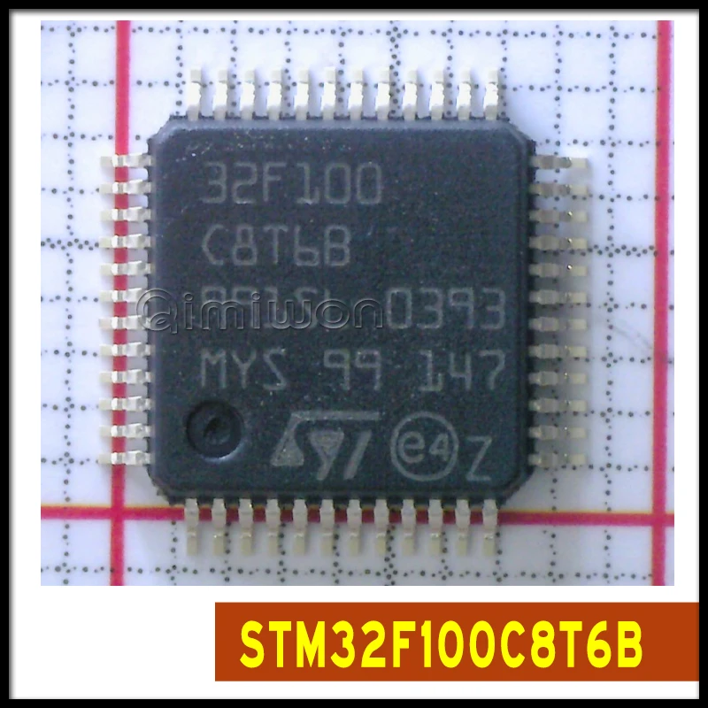 IN STOCK 10PCS/LOT STM32F100C8T6B 32F100C8T6B 32F100 C8T6B LQFP48