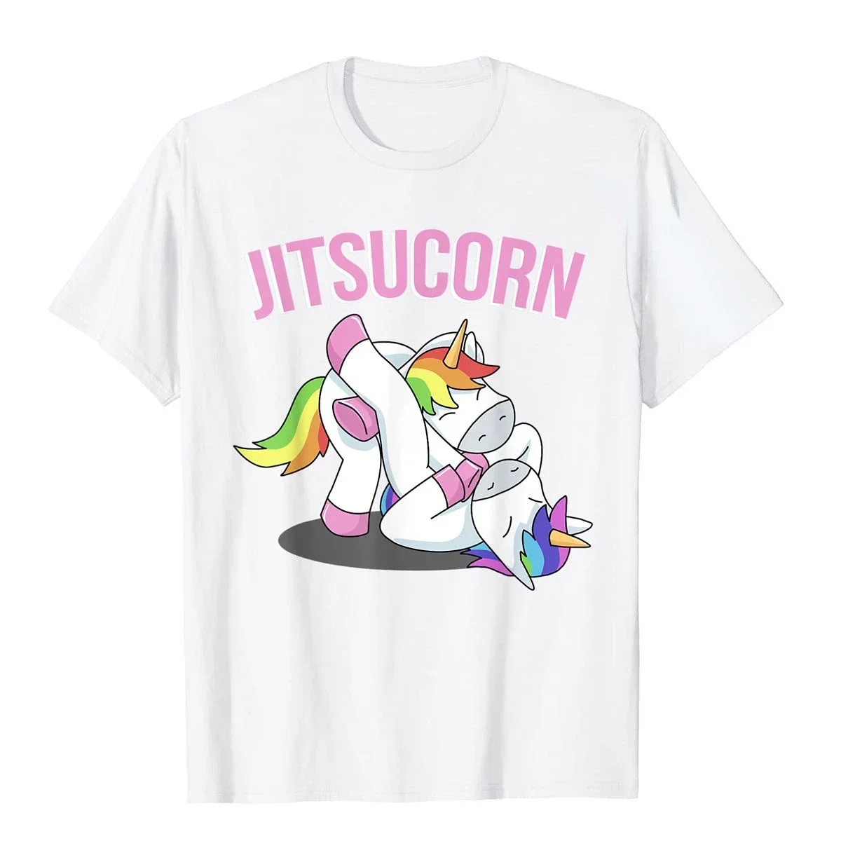 Male Tops Cool T Shirts Group Prevailing Jiu Jitsu Shirts Unicorn Jitsucorn Kids Brazilian Jujitsu graphic harajuku oversized