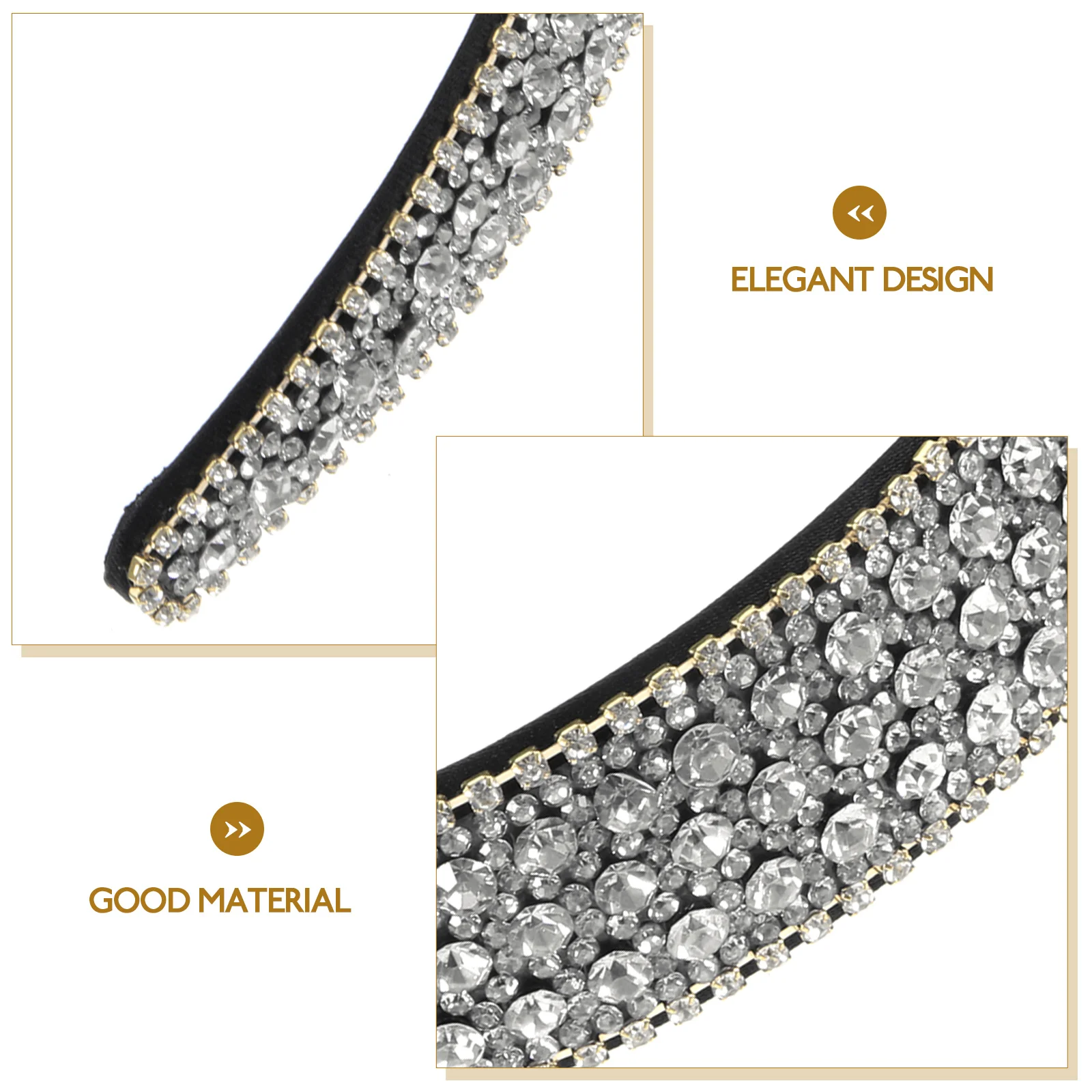 

Non-slip Headband Hair Accessories Headbands for Women Headwear Bridal Girl Sparkling Hairband Trend Bride