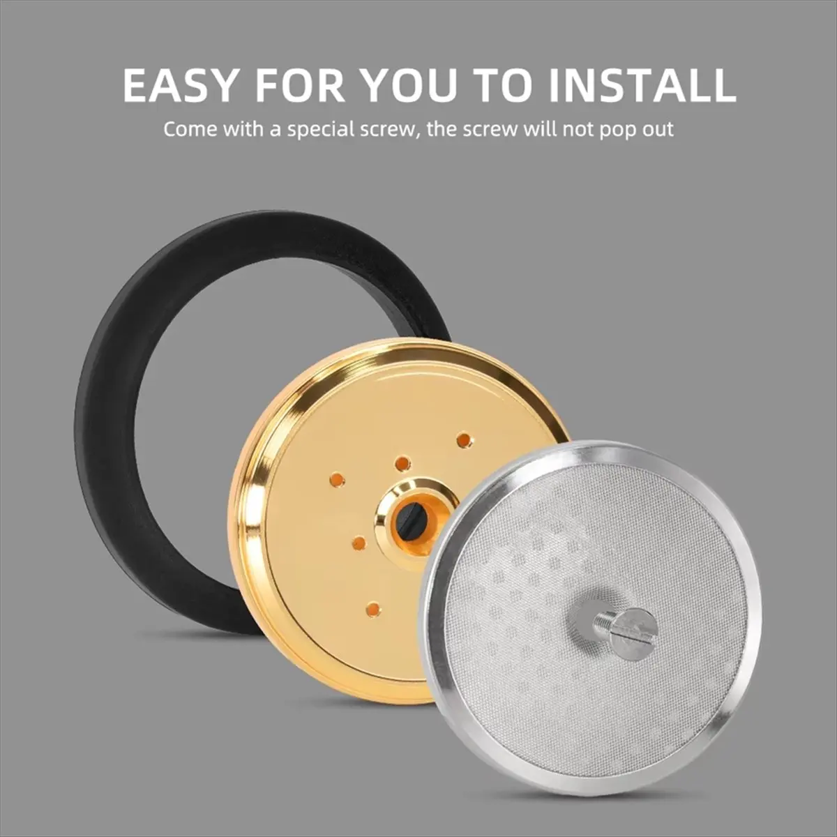 AA83 Group Head Filter Screen and Seal Gasket for APPIA Coffee Machines Shower Dispersion Screen Spare Part
