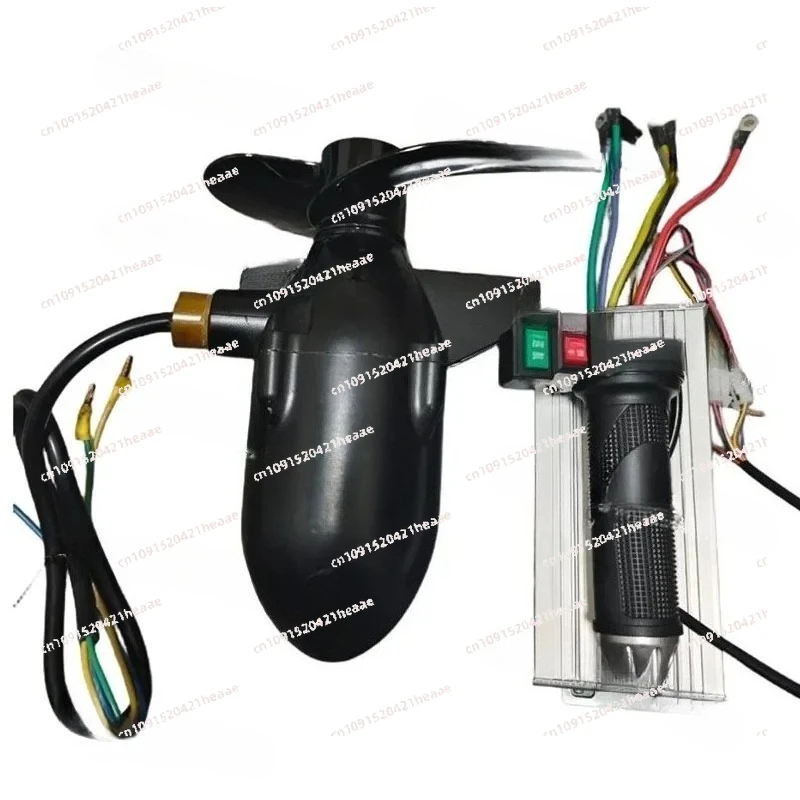 Suitable for 12-72V Marine Underwater Propeller Rubber Boat Electric Outboard Motor Brushless Motor Waterproof Motor with
