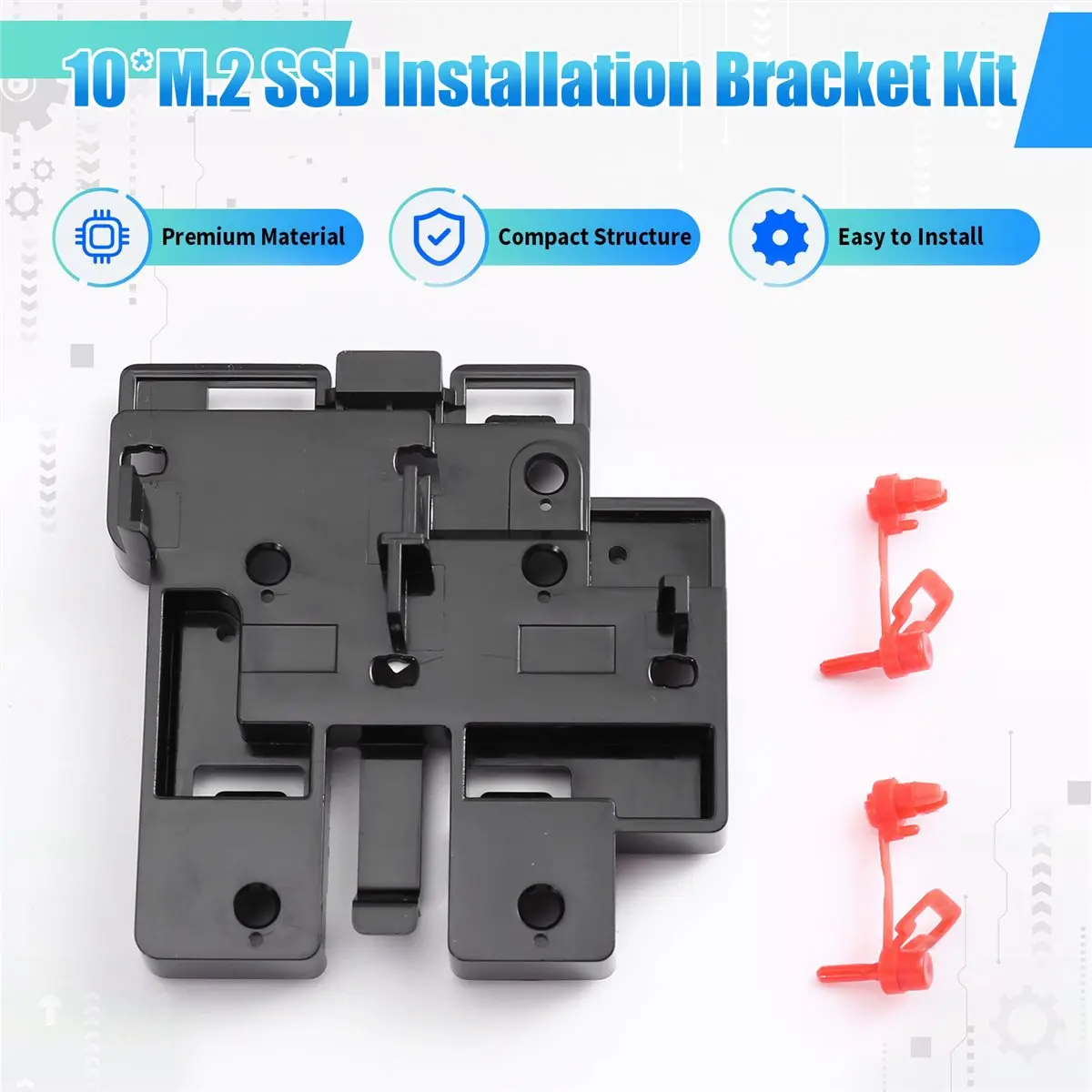 10pcs M.2 SSD Installation Bracket Kit for M420 M920T M428 M720T M910 with Two Anchors Stable Mounting Holder
