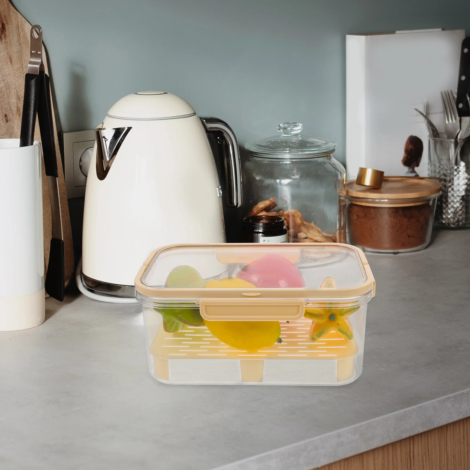 

Герметичные контейнеры для хранения, герметичные многоразовые держатели для морозильной камеры, штабелируемый органайзер для холодильника для овощных закусок