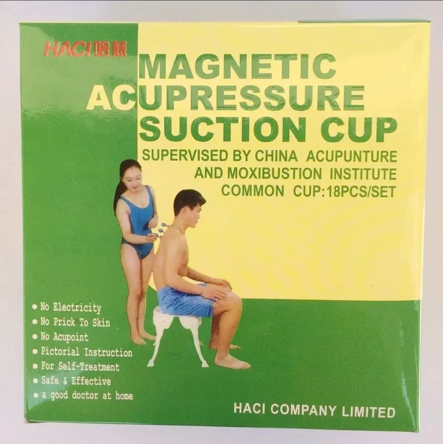 18pcs Cans Suction Cups Cupping Set Chinese Acupuncture Physical Therapy Magnetic Massage Jars for Vacuum Cupping Therapy