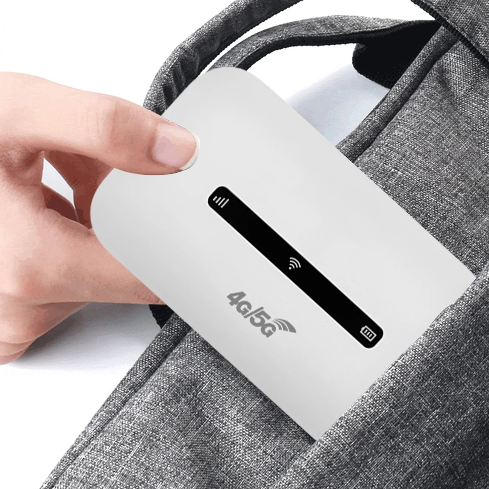 4G LTE Portable WiFi Hotspot 3000mAh 150Mbps Pocket Mobile Hotspot with SIM Card Slot Modem Router for Home Office Car Travel
