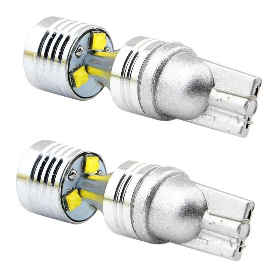 

2Pcs 912 921 W5W T10 30W 6Led Car Width Lamp Reading Light License Plate Light Turn Signal Light Bulb Car Shape