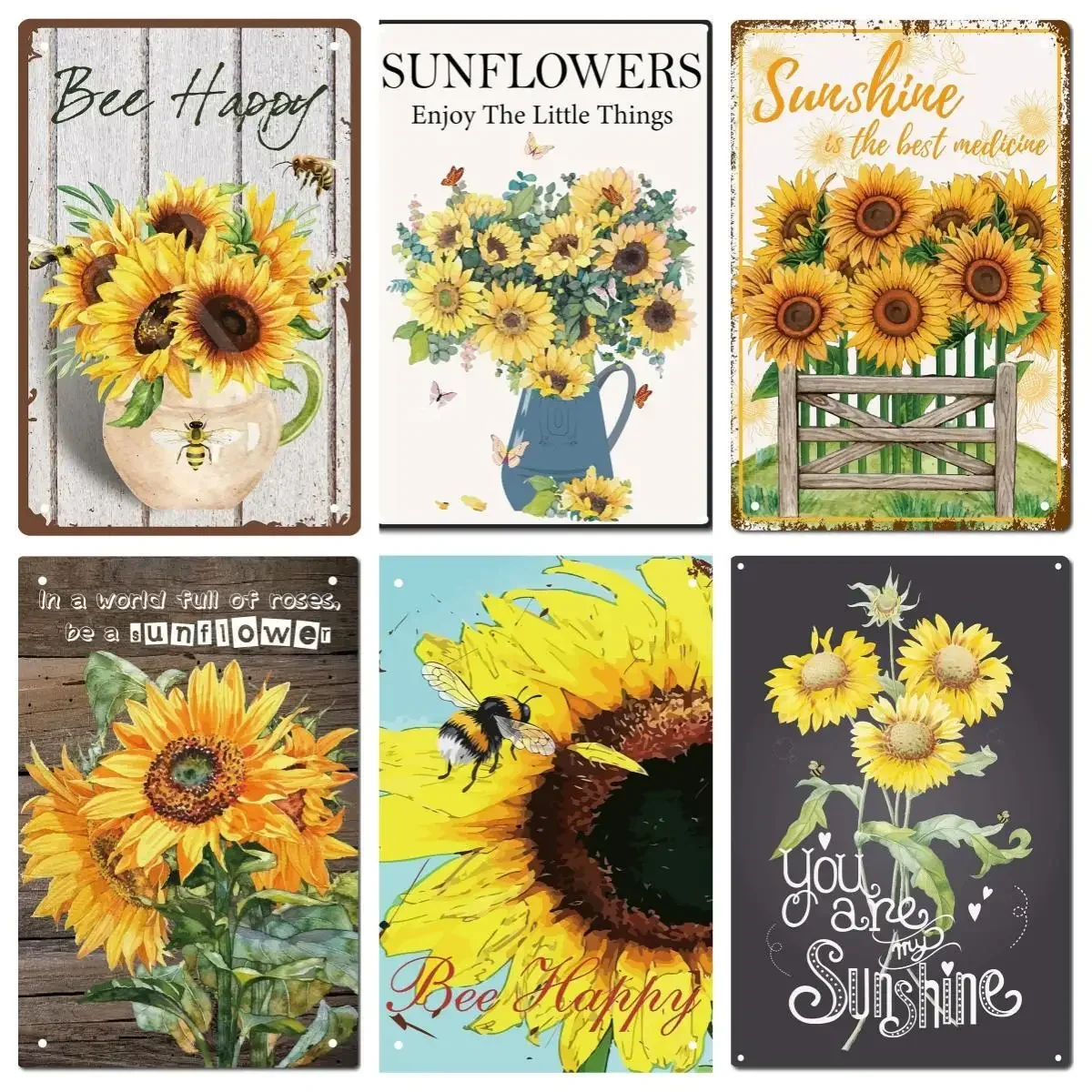 Sunflower Metal Tin… - image