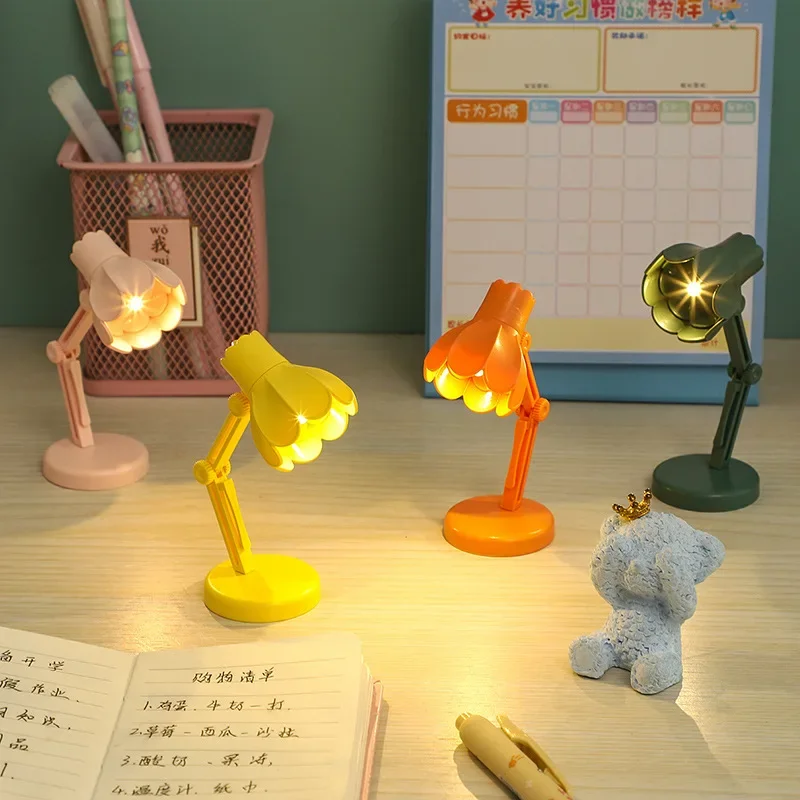 Mini Desktop Book Lamp Bedroom Decorations Eye-protecting Night Light Flashlight Mini Book Lights Student Festival Gifts