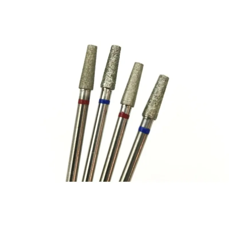 10 sztuk/opakowanie Stożkowe Frezy Diamentowe do Skórek Frezy do Paznokci Narzędzia do Manicure Akcesoria do Paznokci