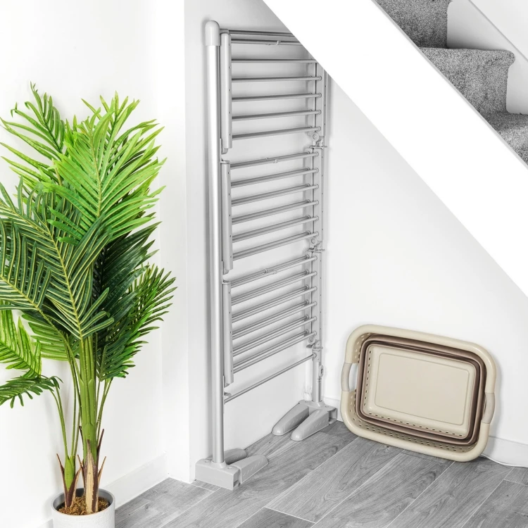 رف مجفف ملابس من الفولاذ المقاوم للصدأ تسخين كهربائي للاستخدام المنزلي والفنادق #4