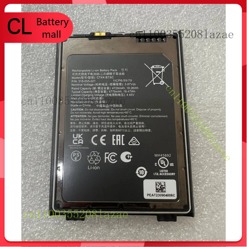 

CT4X-BTSC CT4X-BTSC-01 New Genuine 4775mAh Battery for Honeywell CT45 CT47