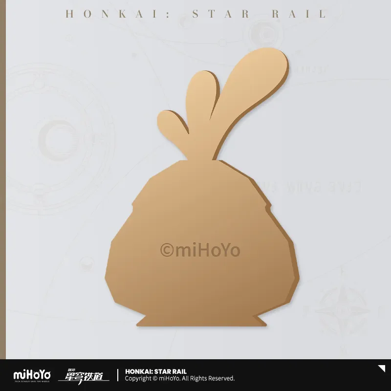 لعبة miHoYo الرسمية هونكاي ستار السكك الحديدية القابلة للطي الطيور المعدنية المرجعية 7 مارس اليشم روبن أنيمي شارة ملحق تأثيري هدايا عيد الميلاد #5