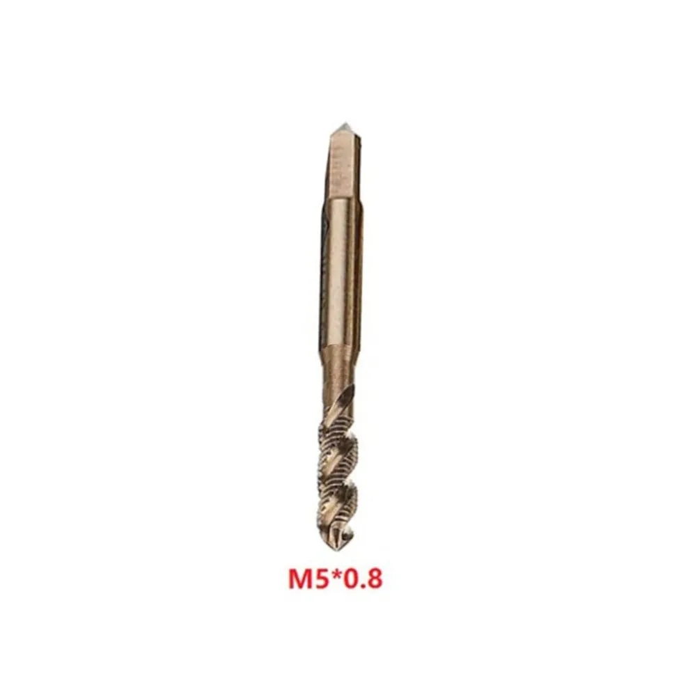 Grifo de tornillo de máquina de cobalto, grifo de tornillo métrico M35, grifos de flautas en espiral de mano derecha, reemplazo ligero de alta calidad