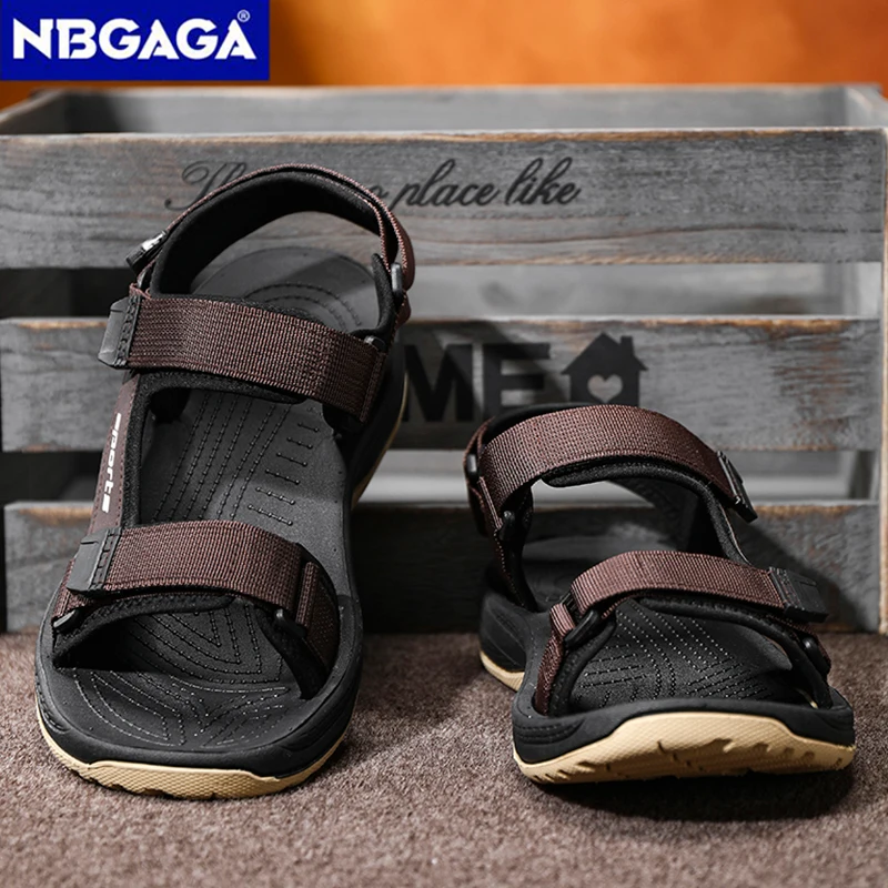 Classic Men Shoes Casual Outdoor Sports Summer Sandals Comfortable Non-slip Beach Holiday Sandals Plus Size 40-45