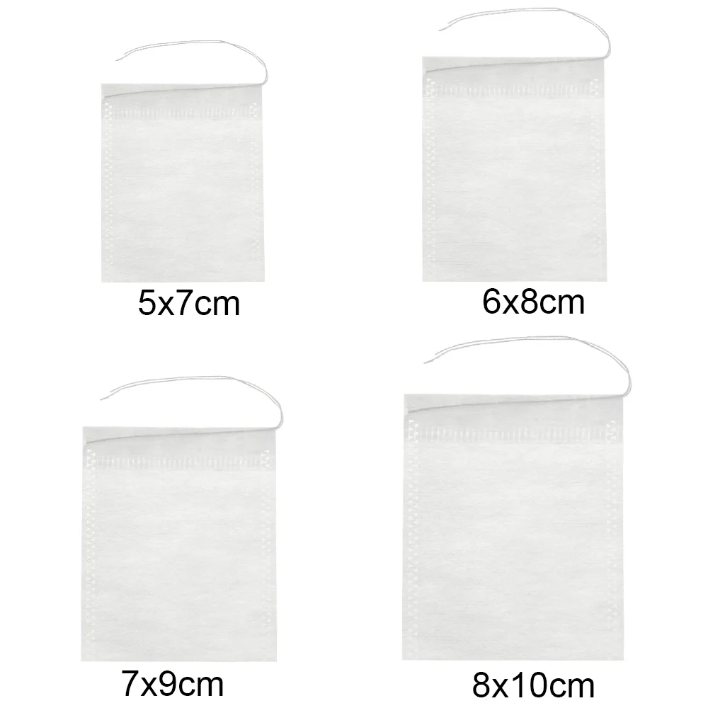 Image 7: 100 filtres vides utililes de qualité alimentaire pour épices, sachets de thé parfumé, conteneurs de stockage, sachets de thé