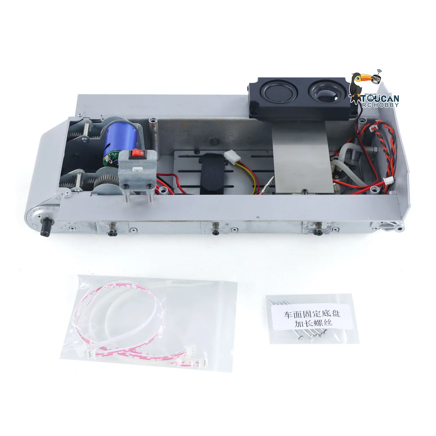 Metallgehäuse Raucheinheit Getriebe Power Motor Lautsprecher für RC Panzer Heng Long 1/16 RC Kampfpanzer 3898 USA M4A3 Sherman Modell