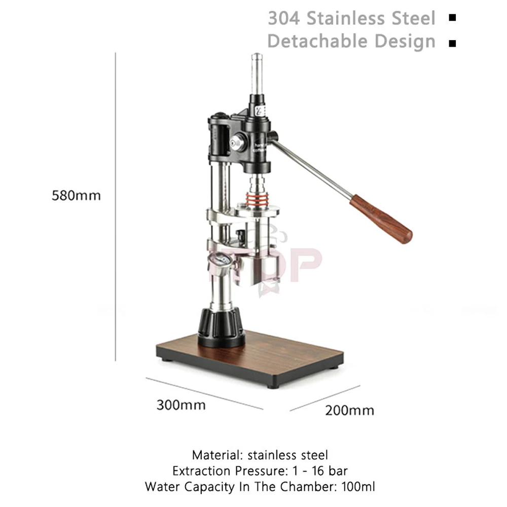 ITOP ручная пресс Кофеварка ML16 отключение розетки ручная кофеварка с прессом и манометром ure 58 мм портативный фильтр