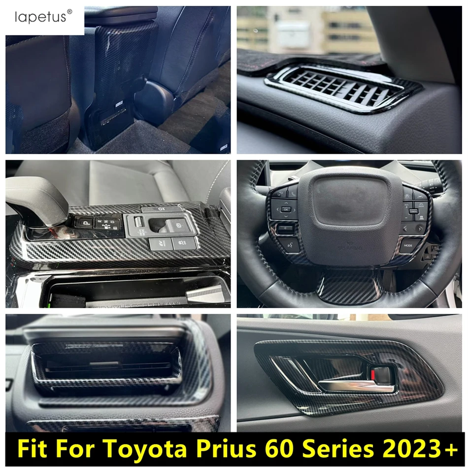 

Steering Wheel / Handle Bowl / Side Air AC Vent / Gear Shift Panel Cover Trim Accessories For Toyota Prius 60 Series 2023 - 2025