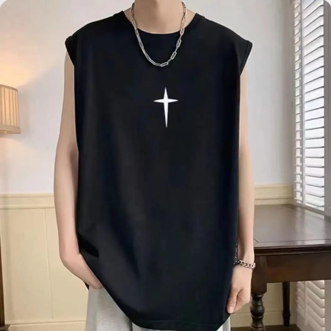 

Charming men must have bodybuilding vests, fitness sleeveless shirts, running clothes, loose fitting vests, summer casual vests