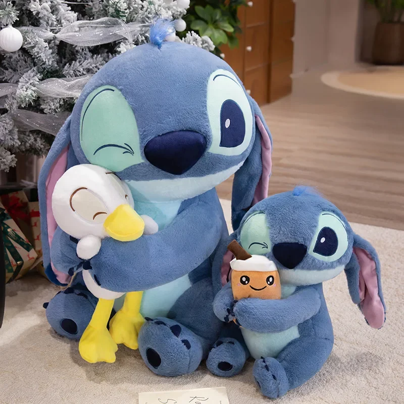 60cm tamanho grande ponto brinquedo de pelúcia pelúcia anime lilo ponto abraço pato plushies ponto segurar bolha chá boneca travesseiro decoração para casa presentes