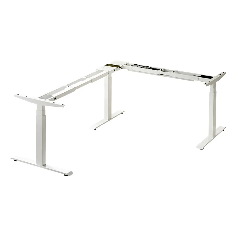 Corner electric lifting table frame, home office adjustable angle corner electric lifting table legs