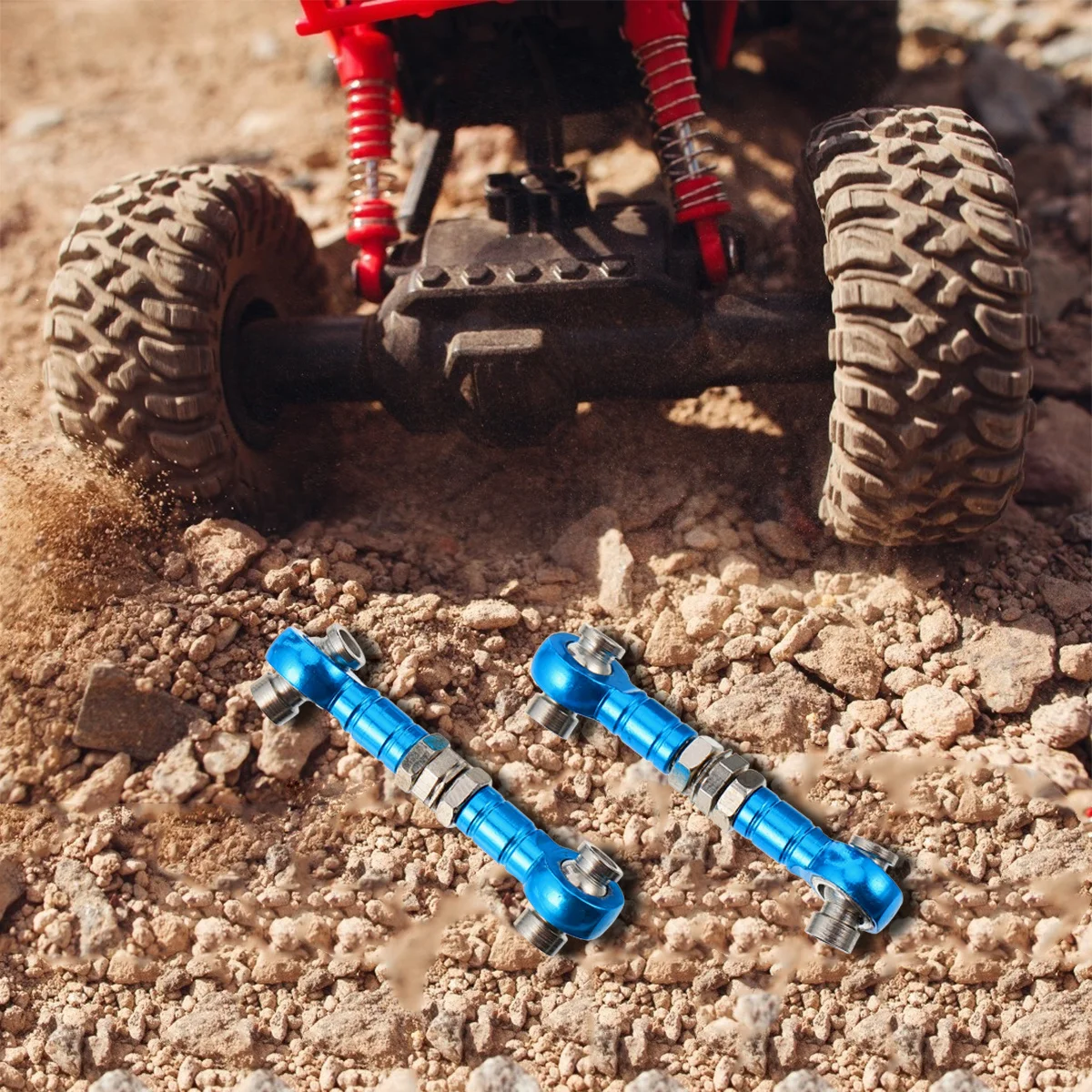 

2pcs Adjustable Linkage Steering Tie Rod For Rc Car Truck Corrosion Resistant Lightweight Link Pull Rod Hand Tool