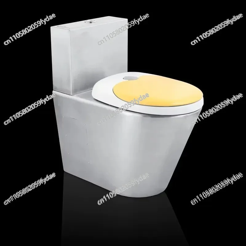 304 Stainless Steel Toilet with Slow Drop Seat, Suitable for Hotel Bathroom Projects