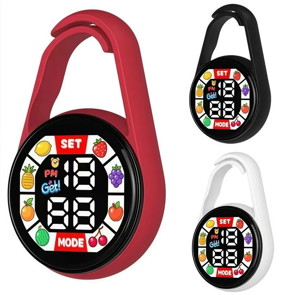 

LED Electronic Hanging Watch Portable Waterproof Keychain Pocket Watch Pocket Style Digital Display Luminous Pocket Watch