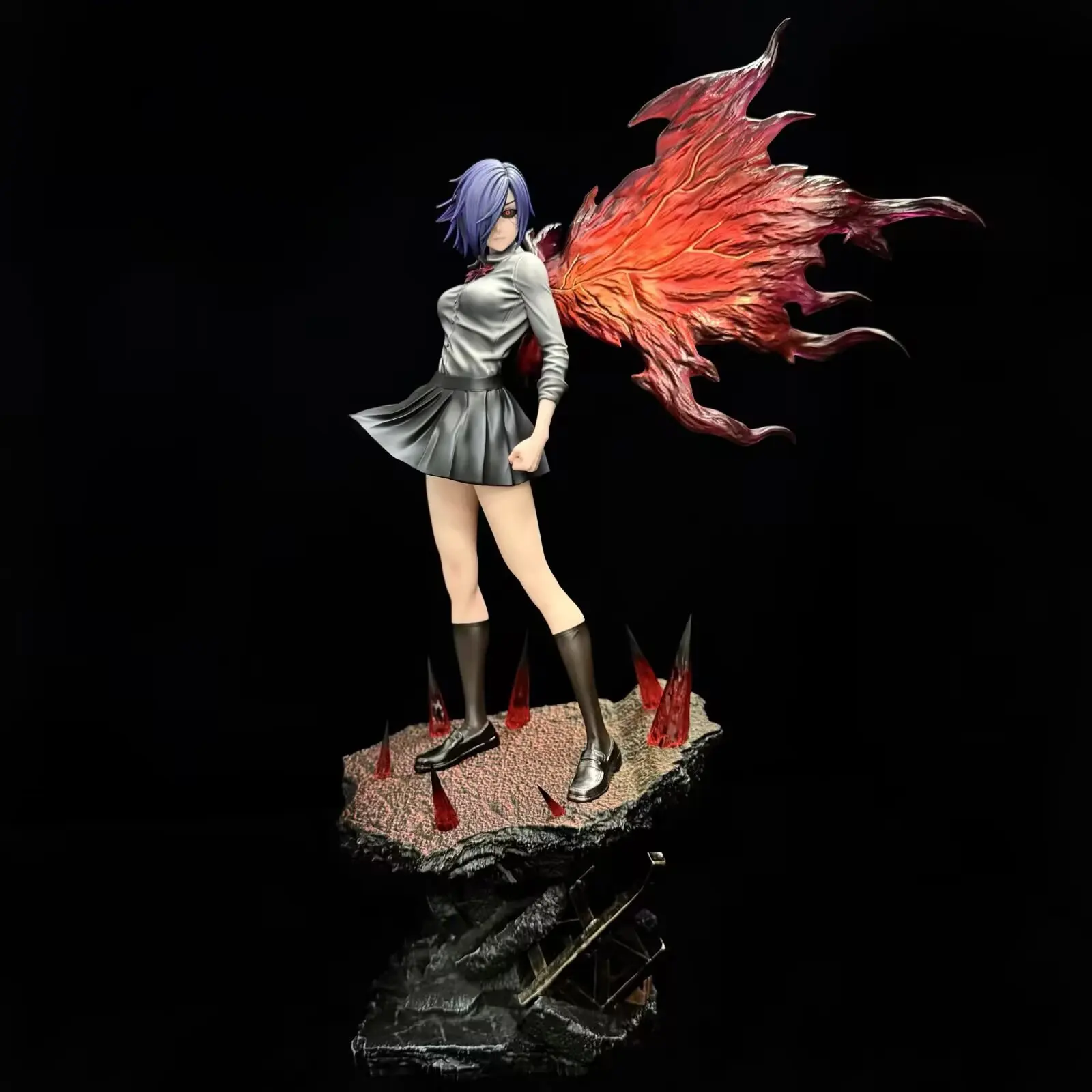 30cm Tokyo Ghoul Touka Kirishima Cabeça Dupla Ver. Figura em caixa anime modelo colecionável estátua ornamento brinquedo