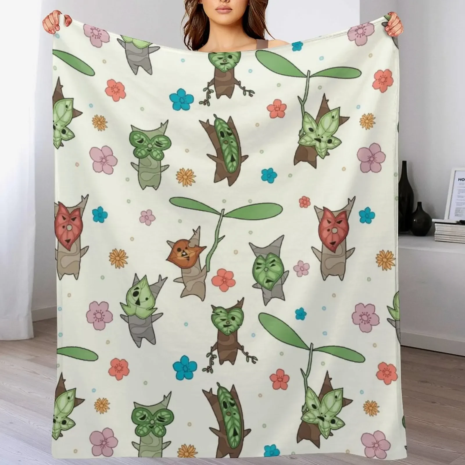 korok pattern Throw Blanket Luxury Brand Bed Weighted Thin Blankets