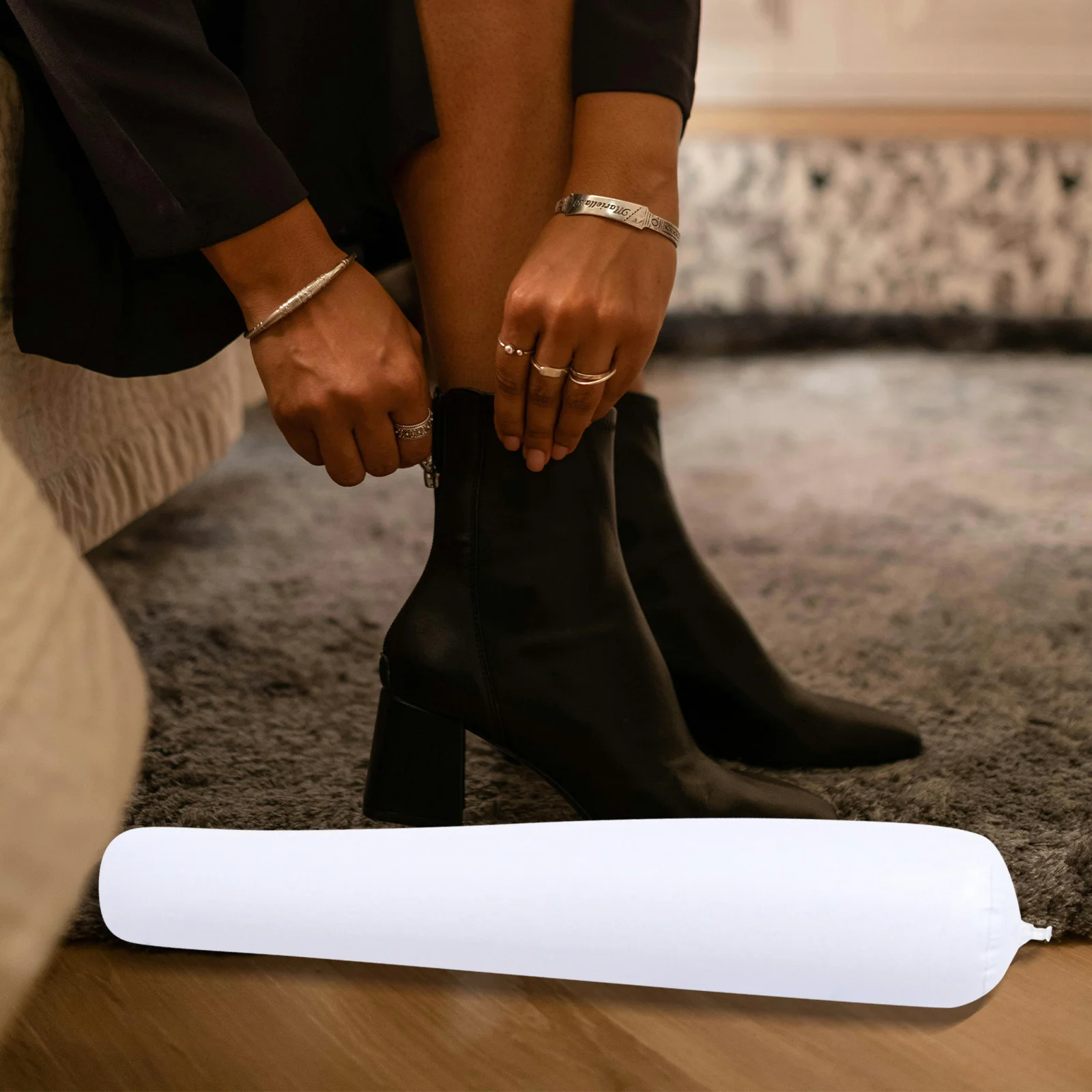 Formadores Inflables para Botas Altas de Mujer, Soporte Reutilizable para Botas, Insertos de Soporte, Hormas para Zapatos de Fácil Extracción, Rellenos para Botas