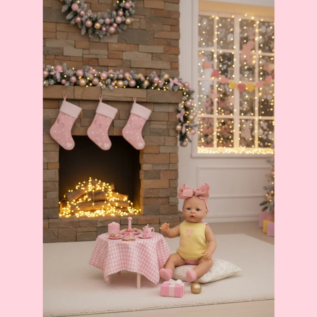 13Inch Can Open Mouth Meadow With 2 Clothes Solid Silicone Bebe Reborn Girl  Painted Skin Handmade Lifelike Newborn Baby Dolls