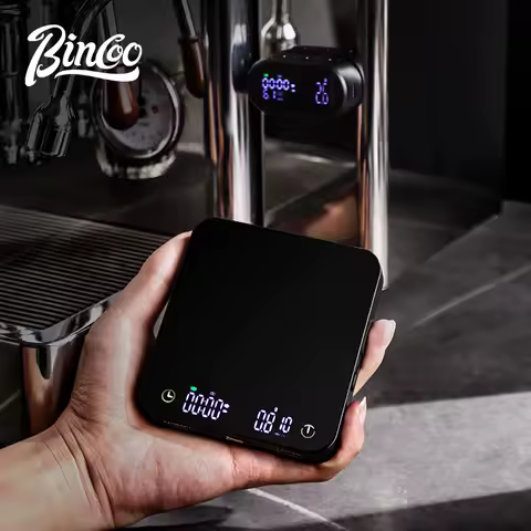 Bincoo Electronic Bluetooth Coffee Scale Digital Kitchen Portable Barista Scales With Timer Handheld Precision 0.01g Weight