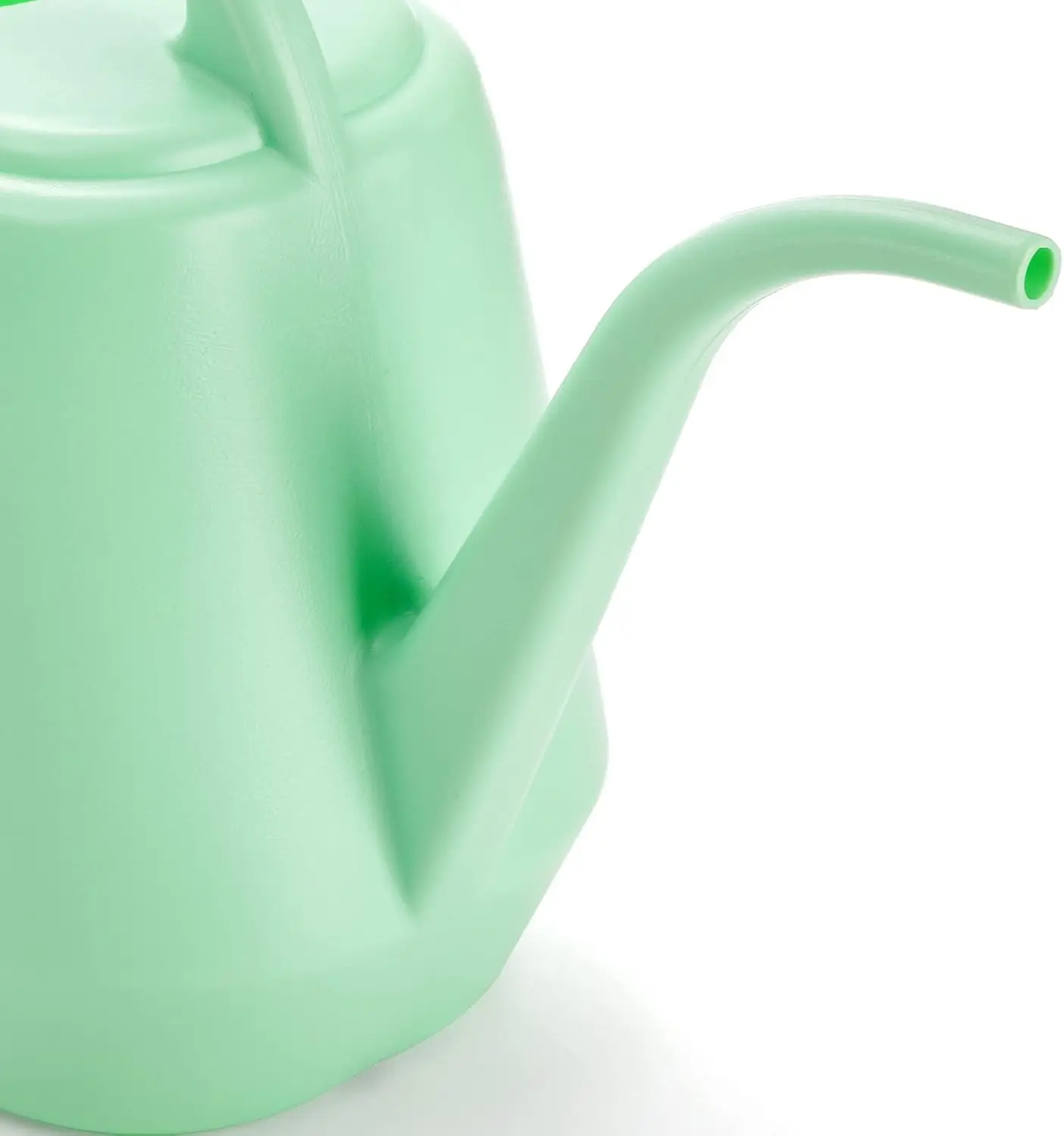 Plastic Watering Can 1 Gallon Pine Green with Long Spout for Indoor Outdoor Garden Plants view 2