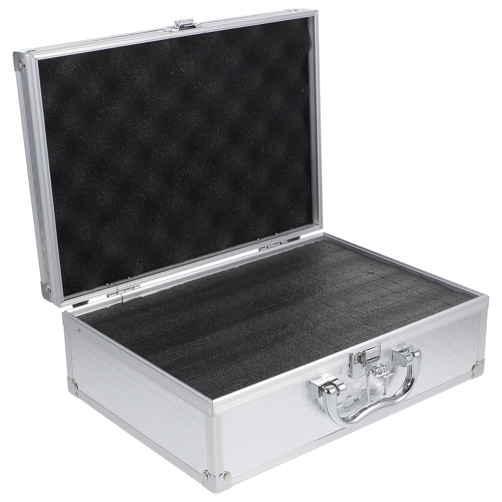 Aluminum Alloy Tool Case Robust Portable Storage Holder for Tools Apparatus Outdoor Travel Sturdy Metal Carrying Case