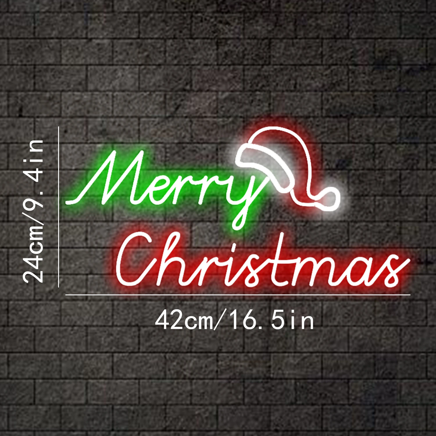 Imagem -06 - Merry Christmas Neon Sign Hat Luz de Sinal Led Art Night Light para Festa Kids Bedroom Bar Pub Clube Decoração de Natal