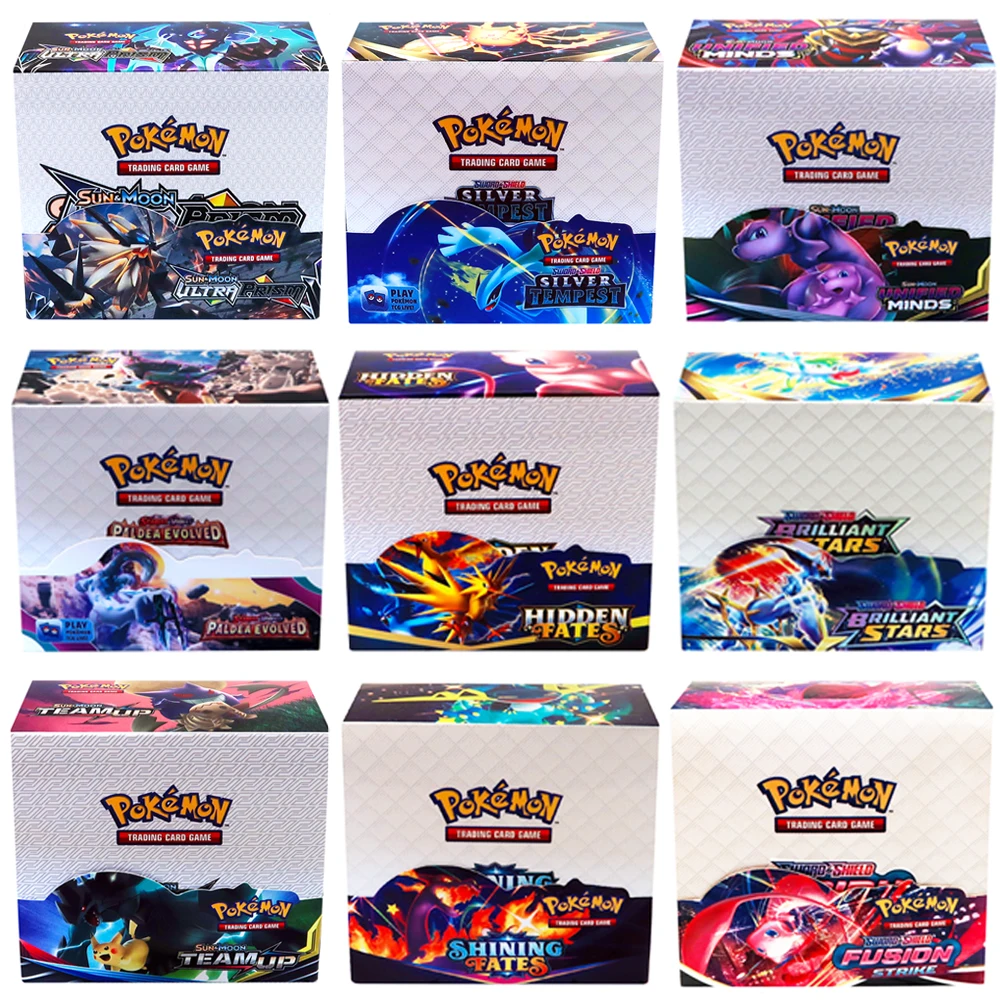 

324Pcs Pokemon TCG: Sword & Shield Tempest Bonds Booster Box Trading Card Game Pokemon Card Kids Toys
